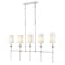 Z-Lite Emily 5 Light Island, Polished Nickel & Off White 3033-5L-PN - alternate 1